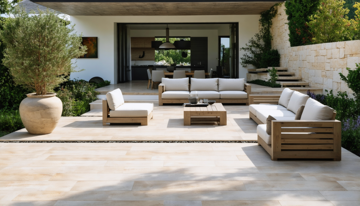 découvrez comment le grès cérame allie flexibilité et élégance pour transformer votre patio et bord de piscine en espaces extérieurs sophistiqués et durables.