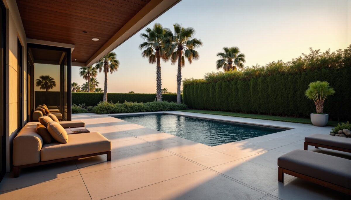 Du patio au bord de piscine : la flexibilité et l'élégance du grès cérame pour sublimer vos espaces extérieurs